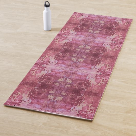 Soft pink and purple geometric pattern yogamatte (Beispiel)