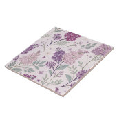 Soft Pink and Purple Lilac Floral Pattern   Fliese (Seite)