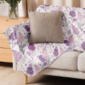 Soft Pink and Purple Lilac Floral Pattern   Sherpadecke