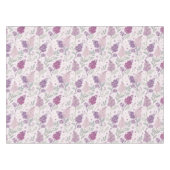 Soft Pink and Purple Lilac Floral Pattern   Tischdecke (Vorderseite (Horizontal))
