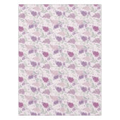Soft Pink and Purple Lilac Floral Pattern   Tischdecke (Vorderseite)