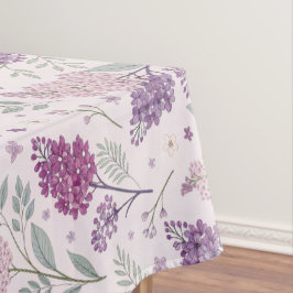 Soft Pink and Purple Lilac Floral Pattern Tischdecke