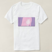 Soft Pink Anime Girl - Pastel Vaporwave Art Collec T-Shirt (Design vorne)