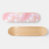 Soft Pink Ästhetik Bokeh Muster Skateboard (Horizontal)
