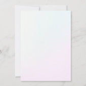 Soft Pink Axolotl Theme Fun Kindergeburtstag Einladung (Rückseite)