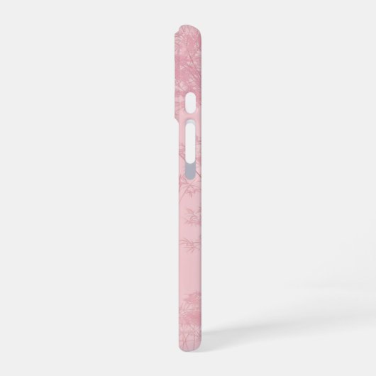 Soft Pink Bamboo Grove Pattern Phone Case iPhone 16 Hülle (Linke Seite)