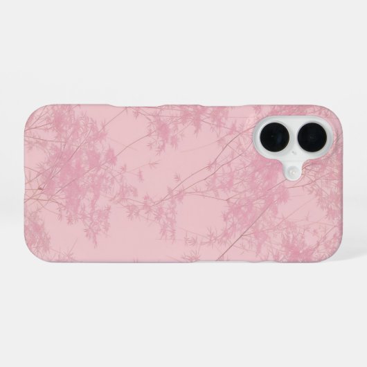 Soft Pink Bamboo Grove Pattern Phone Case iPhone 16 Hülle (Rückseite (Horizontal))