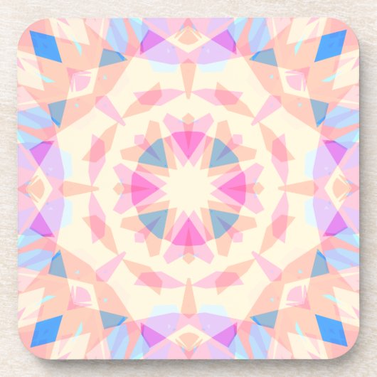 Soft Pink Blue Magic Star Halloween Rainbow Deco Getränkeuntersetzer (Vorderseite)