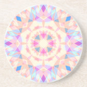 Soft Pink Blue Magic Star Halloween Rainbow Deco Getränkeuntersetzer (Vorne)