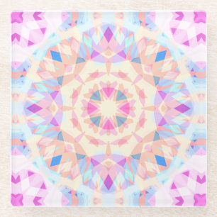 Soft Pink Blue Magic Star Halloween Rainbow Deco Glasuntersetzer