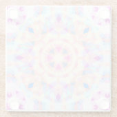 Soft Pink Blue Magic Star Halloween Rainbow Deco Glasuntersetzer (Rückseite)