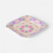 Soft Pink Blue Magic Star Halloween Rainbow Deco Pappteller (Gewinkelt)