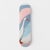 Soft Pink & Blue Niedlich White Runner Duck Kids N Skateboard (Vorderseite)