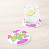 Soft Pink Blume Art: Eine Baby's Touch. Untersetzer (Seite)