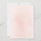 Soft Pink Blume Elegante Engagement Party Einladung (Rückseite)