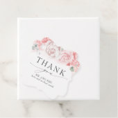 Soft Pink Blume Hochzeit Vielen Dank Geschenkanhänger (Beispiel)