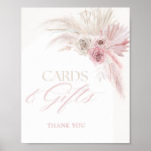 Soft Pink Boho Arch Cards und Geschenke Poster (Vorne)