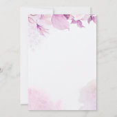 Soft Pink Boho Floral Wedding Junggeselinnen-Absch Einladung (Rückseite)