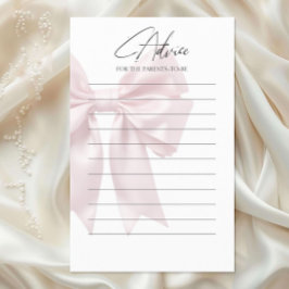 Soft Pink Bow Baby Showcard Flyer
