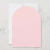 Soft Pink Bow Elegant Romantic Chic 60th Birthday Einladung (Rückseite)