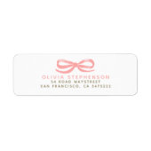 Soft Pink Bow Modern Whimsical (Vorne)