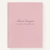 Soft Pink Buchstaben zu meinem Keepake Journal Notizblock (Vorderseite)