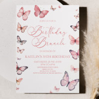Soft Pink Butterfly Geburtstagsfeier Party