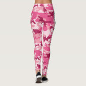 Soft Pink Camouflage PERSONALIZE Leggings (Rückseite)