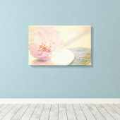 Soft Pink Cherry Blossom Blume Leinwanddruck (Insitu (Holzboden))