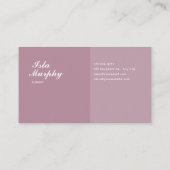 Soft Pink Cherry Blossom Modern Bokeh Visitenkarte (Rückseite)