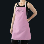 Soft Pink Chic Elegantes Skript Name Geschenk Schürze<br><div class="desc">Mit der Schürze Soft Pink Chic Elegant Script Gift Individuelle Name können Sie Ihr Kochen und Backen erleben. Diese Schürze fügt nicht nur Ihrer Kücheneinrichtung eine Touch der Eleganz hinzu, sondern macht auch eine wunderbare Geschenkoption. Chic und Elegant: Die sanfte Rosa-Farbe und das elegante Skriptdesign verbinden sich zu einer schicken...</div>