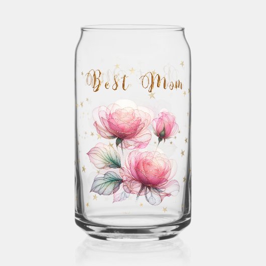 Soft Pink Chiffon Rose Dosenglas (Vorderseite)