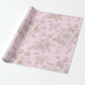 Soft Pink Chinoiserie-Geschenk Geschenkpapier (Ungerollt)