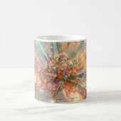 Soft Pink Crystal Blume Digitale Kunst Kaffeetasse (Mittel)