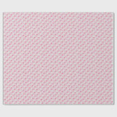 Soft Pink Daisy Checkerboard Floral Pattern Geschenkpapier (Flach)
