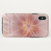 Soft Pink Dream Abstrakt Fraktal Blume Case-Mate iPhone Hülle (Rückseite (Horizontal))