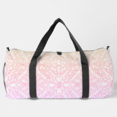 Soft Pink Dream Mandala-Musterreihe Duffle Bag (Rückseite)