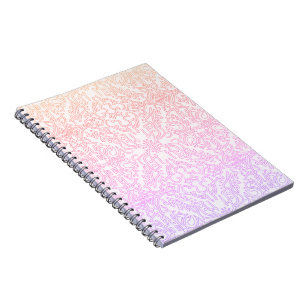 Soft Pink Dream Mandala-Musterreihe Notizblock