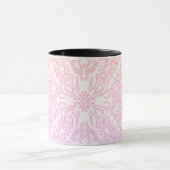 Soft Pink Dream Mandala-Musterreihe Tasse (Zentrum)