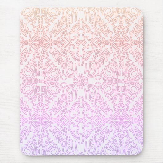 Soft Pink Dream Mandala pattern series Mousepad (Vorne)
