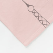 Soft Pink Eiffel Tower Blanket Geschenk Fleecedecke (Ecke)