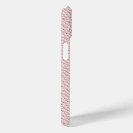 Soft Pink Elegante Imitats Leather Phone Case (Rückseite / Rechts)