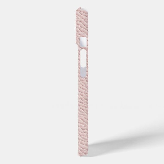 Soft Pink Elegante Imitats Leather Phone Case (Rückseite / Links)