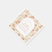 Soft Pink Fairy Baby Shower Serviette (Ecke)