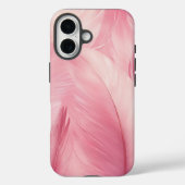 Soft Pink Flamingo Feather Phone Case (Rückseite)