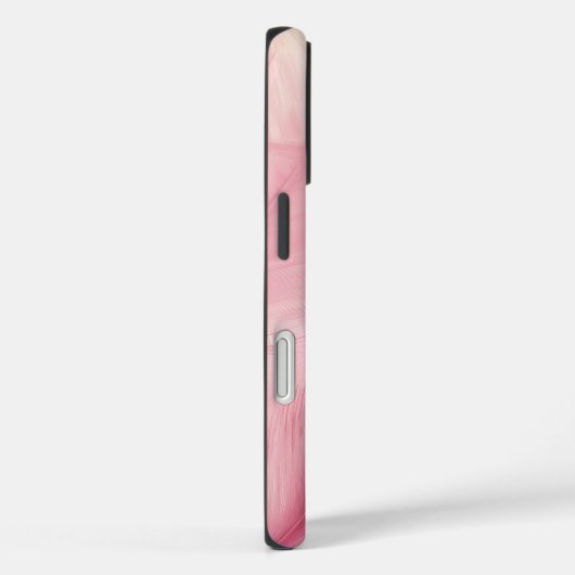Soft Pink Flamingo Feather Phone Case (Rückseite / Rechts)
