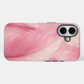 Soft Pink Flamingo Feather Phone Case (Rückseite (Horizontal))