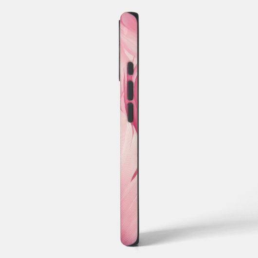 Soft Pink Flamingo Feather Phone Case (Rückseite / Links)