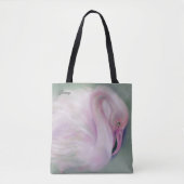 Soft Pink Flamingo Pastel Personalisiert Tasche (Vorderseite)