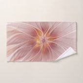 Soft Pink Floral Dream Abstraktes Fraktal Kunst Bl Badhandtuch Set (Handtuch)
